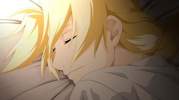 Обои на рабочий стол Эдвард Элрик / Edward Elric из аниме Стальной Алхимик