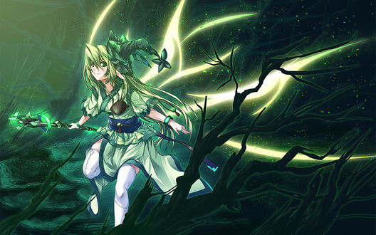 Обои на рабочий стол Лесная фея из проекта Pixiv Fantasia