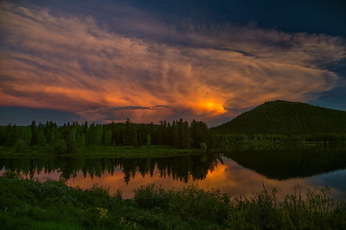 Обои на рабочий стол Grand Teton National Park / Национальный парк Гранд-Титон, фотограф Jon Albert