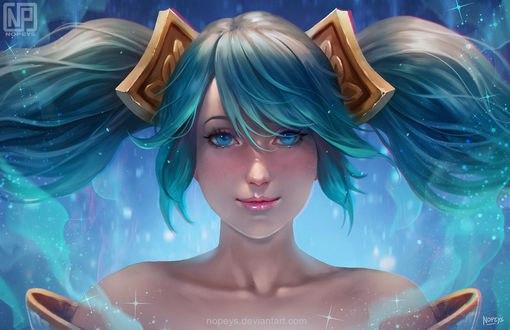 Обои на рабочий стол Сона / Sona из игры League of Legends / Лига Легенд, by NOPEYS