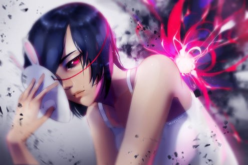 Обои на рабочий стол Touka Kirishima / Тока Кирисима из аниме Tokyo Ghoul / Токийский Гуль, by Miriam-Moon