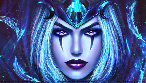 Обои на рабочий стол Ravenborn LeBlanc / Равенборн Леблан персонаж игры League of Legends / Лига Легенд, by MagicnaAnavi
