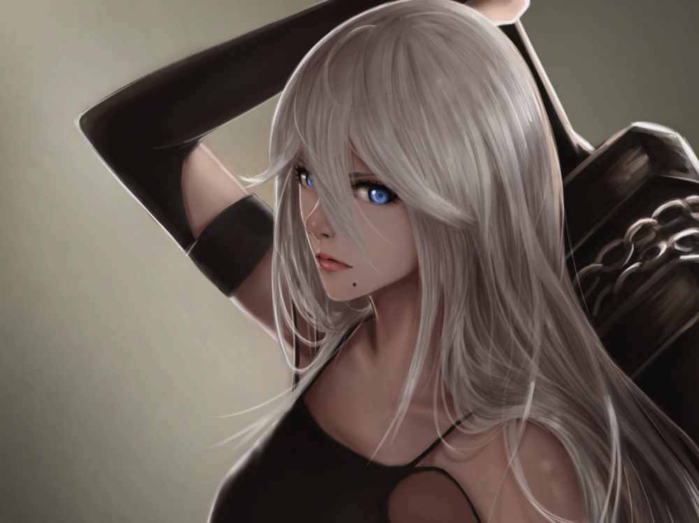 Обои для рабочего стола YoRHa тип A № 2 из игры NieR: Automata, by Demonconstruct