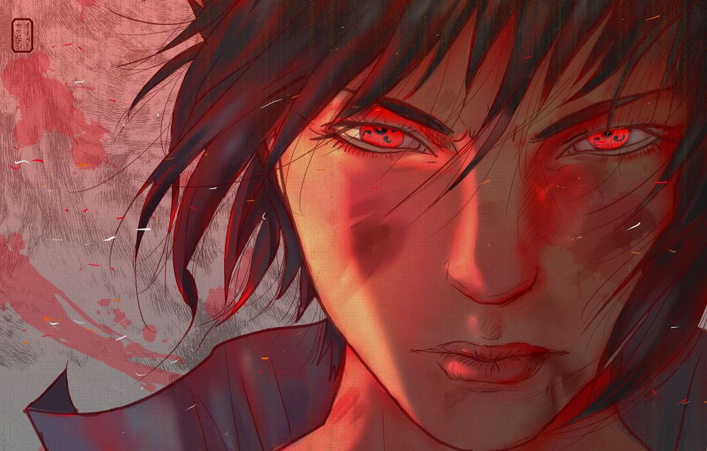 Обои для рабочего стола Саскэ Учиха / Sasuke Uchiha из аниме Наруто / Naruto, by invisibleninja12