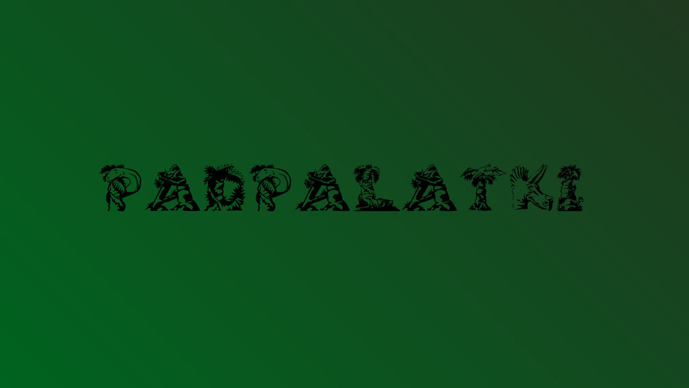 Обои для рабочего стола Фраза Padpalatki на зеленом фоне