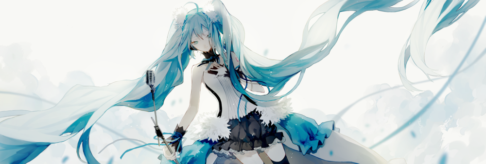 Обои для рабочего стола Vocaloid Hatsune Miku / Вокалоид Хатсунэ Мику, by FloreSuika