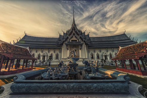 Обои на рабочий стол Королевский дворец Sanphet Prasat / Санпхет Прасат, Таиланд, фотограф Manjik photography
