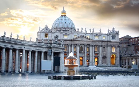 Обои на рабочий стол Собор Святого Петра / St. Peters Cathedral, Рим / Rome, Италия / Italy