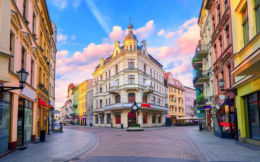 Обои на рабочий стол Одна из улиц Праги / Prague, Чехия / Czech Republic