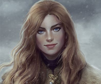 Обои на рабочий стол Elantel / Элантел - дочь короля Мильдаре, by Cate Voynova