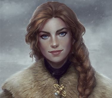 Обои на рабочий стол Elantel / Элантел - дочь короля Мильдаре, by Cate Voynova