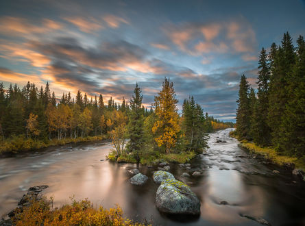 Обои на рабочий стол Осенний пейзаж, фотограф Jоrn Allan Pedersen