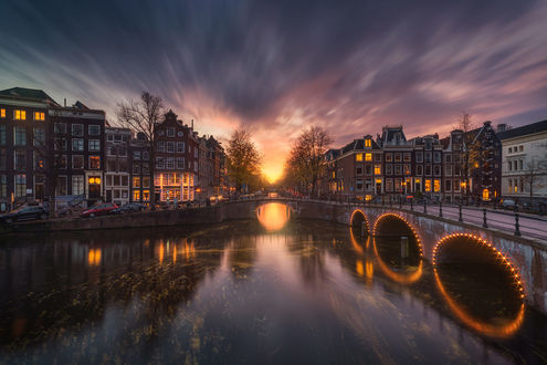 Обои на рабочий стол Amsterdam / Амстердаме в октябре, фотограф Albert Dros