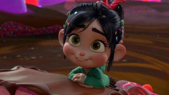 Oboi Vanellope Von Schweetz Vanillopa Fon Keks Iz Multfilma Ralph Ralf Na Rabochij Stol