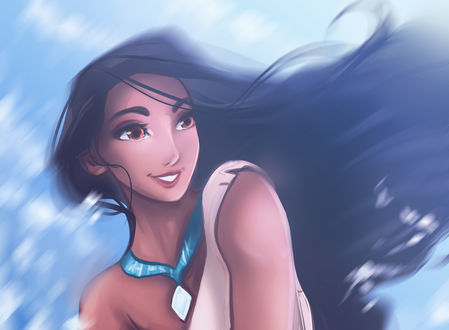 Обои на рабочий стол Pocahontas / Покахонтас из мультфильма Pocahontas / Покахонтас, by Kachumi