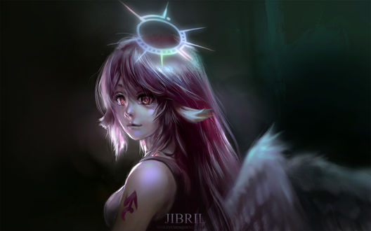 Обои на рабочий стол Gibreel / Джибрил из аниме No Game No Life / Нет игры - нет жизни, by WesleyChen