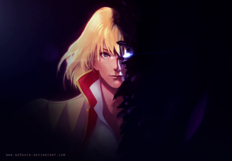 Обои на рабочий стол Howl / Хаул из аниме Howl no Ugoku Shiro / Ходячий замок Хаула, by NE0SHIN