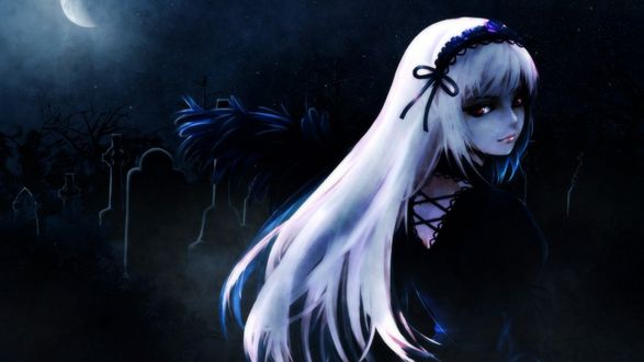 Dark anime girl wallpaper