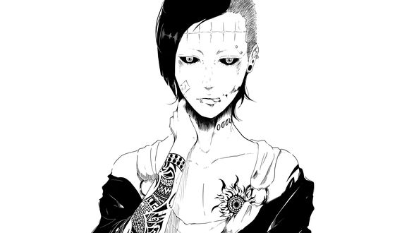 Обои на рабочий стол Uta / Ута из манги Tokyo Ghoul / Токийский Гуль