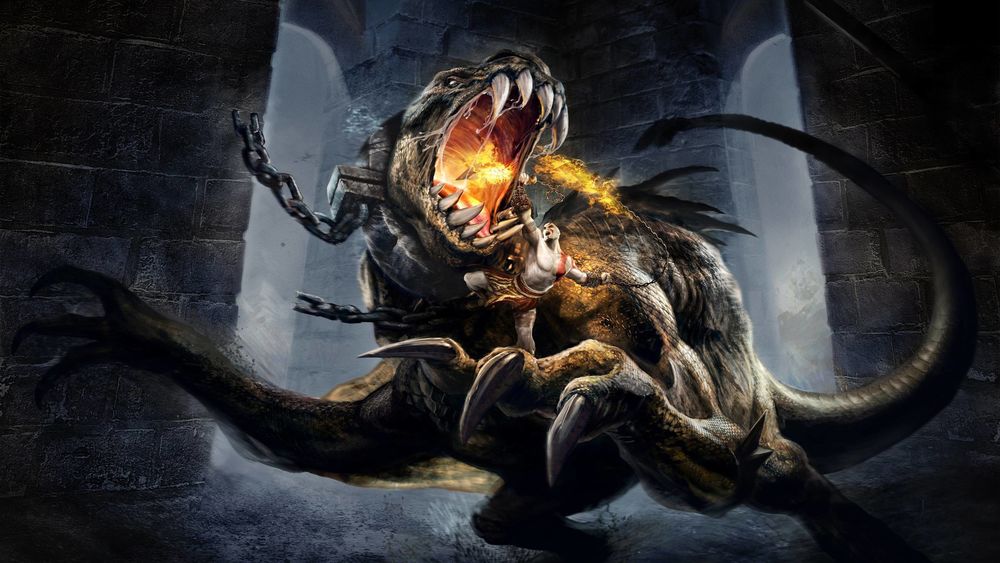 Обои для рабочего стола Момент из игры God of War: Chains of Olympus