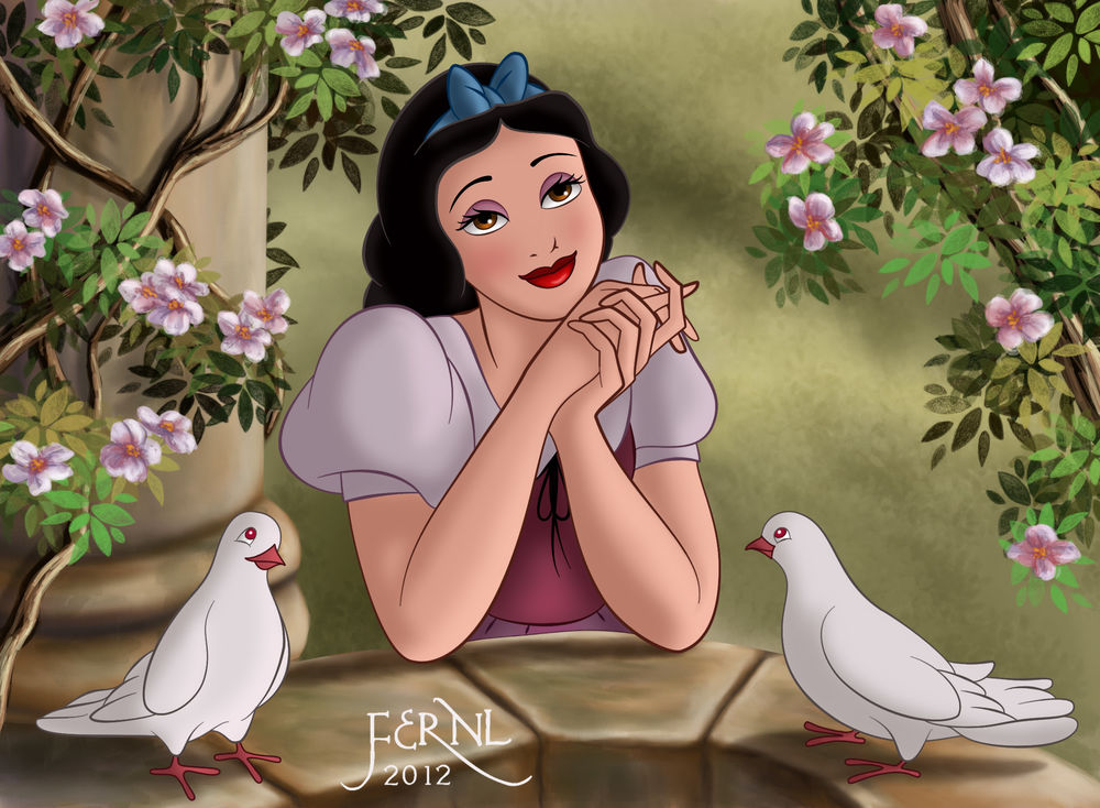 Обои для рабочего стола Snow White / Белоснежка из мультфильма Snow White and the Seven Dwarfs / Белоснежка и семь гномов, by FERNL