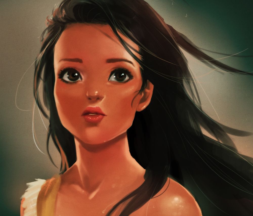 Обои для рабочего стола Pocahontas / Покахонтас / Pocahontas из мультфильма Pocahontas / Покахонтас