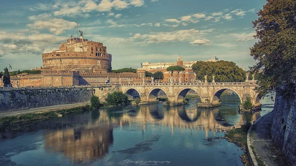 Обои на рабочий стол Замок Sant Angelo in Rome / Сант Анджело в Риме, Manjik photography