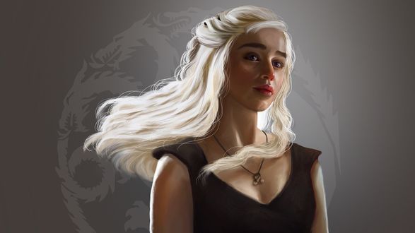 Обои на рабочий стол Daenerys Targaryen / Дейнерис Таргариен из сериала Игра престолов / Game of Thrones