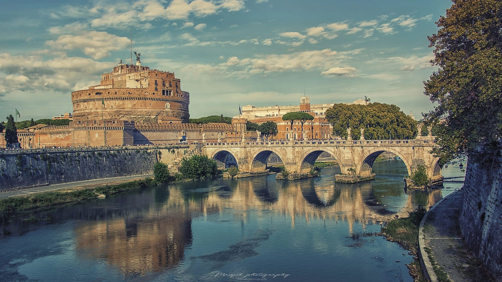 Обои для рабочего стола Замок Sant Angelo in Rome / Сант Анджело в Риме, Manjik photography