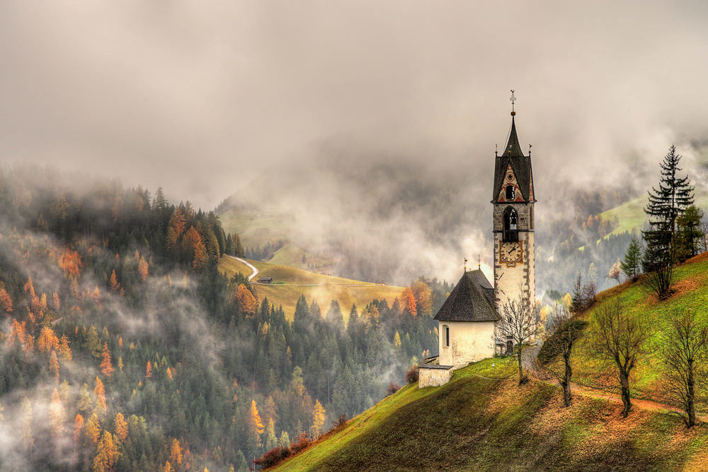 Обои для рабочего стола Осень в Альпах, фотограф Ed Gordeev