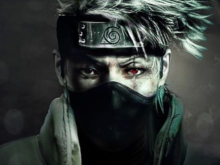 Обои на рабочий стол Какаши Хатаке / Kakashi Hatake из аниме Наруто / Naruto