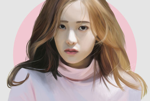 Обои на рабочий стол Кристал Чон / Krystal Jung южнокорейская певица и актриса, by rhegrodriguez