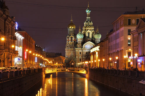 Обои на рабочий стол Храм Спаса на крови в Санкт-Петербурге, Россия / Saint Petersburg, Russia