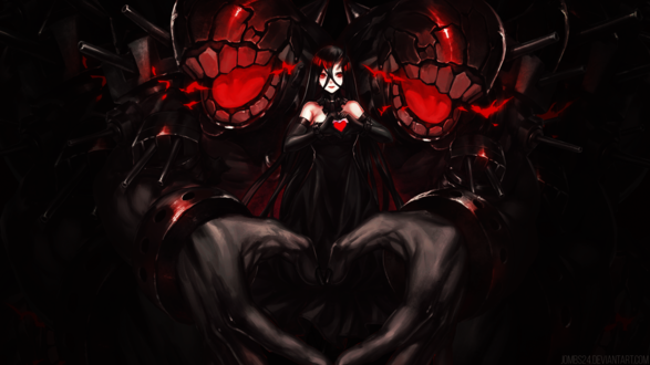 Обои на рабочий стол Battleship-Symbiotic Hime из аниме Kantai Collection: KanColle / Флотская коллекция, by Jombs24