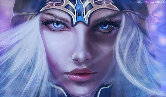 Обои на рабочий стол Ashe / Эш из игры League of Legends / Лига Легенд, by WikiMia