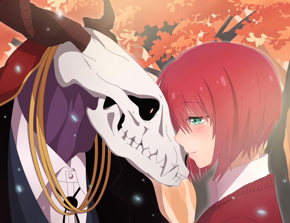 Обои для рабочего стола Элиас Эйнсворт / Elias Ainsworth и Чисэ Хатори / Chise Hatori из аниме Невеста чародея / Mahoutsukai no Yome