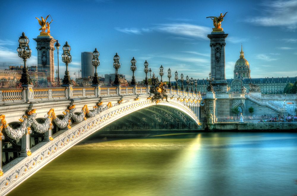 Обои для рабочего стола Мост Александра III в Париже