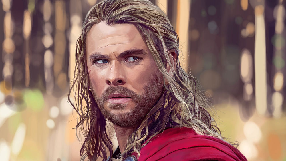 Обои для рабочего стола Chris Hemsworth / Крис Хемсворт в образе Thor / Тора