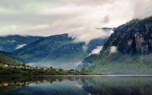 Обои на рабочий стол Lofoten Islands, Norway / Лофотенские острова, Норвегия