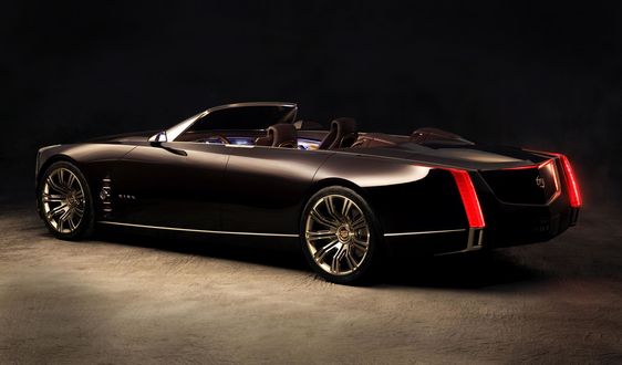 Обои на рабочий стол Cadillac Ciel / Кадиллак Сиель на темном фоне