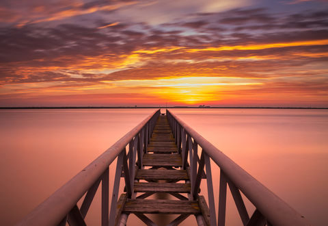 Обои на рабочий стол Мост, уходящий к горизонту, фотограф Ricardo Mateus