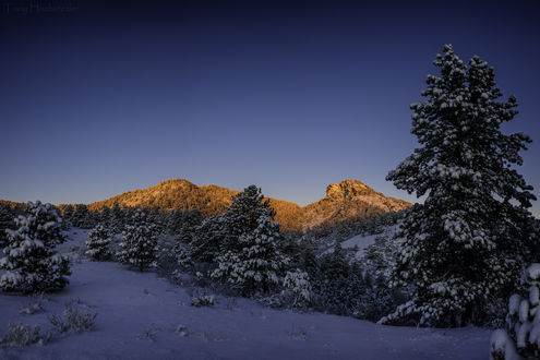 Обои на рабочий стол Восход солнца в Rocky Mountain, National Park, USA / Роки Маунтин, Национальный парк, США