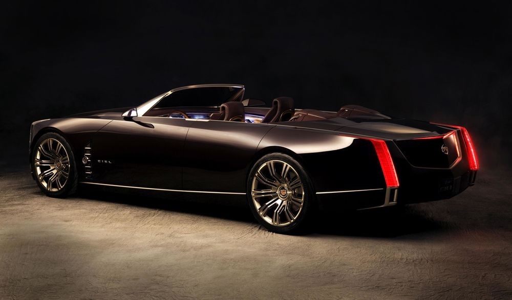 Обои для рабочего стола Cadillac Ciel / Кадиллак Сиель на темном фоне
