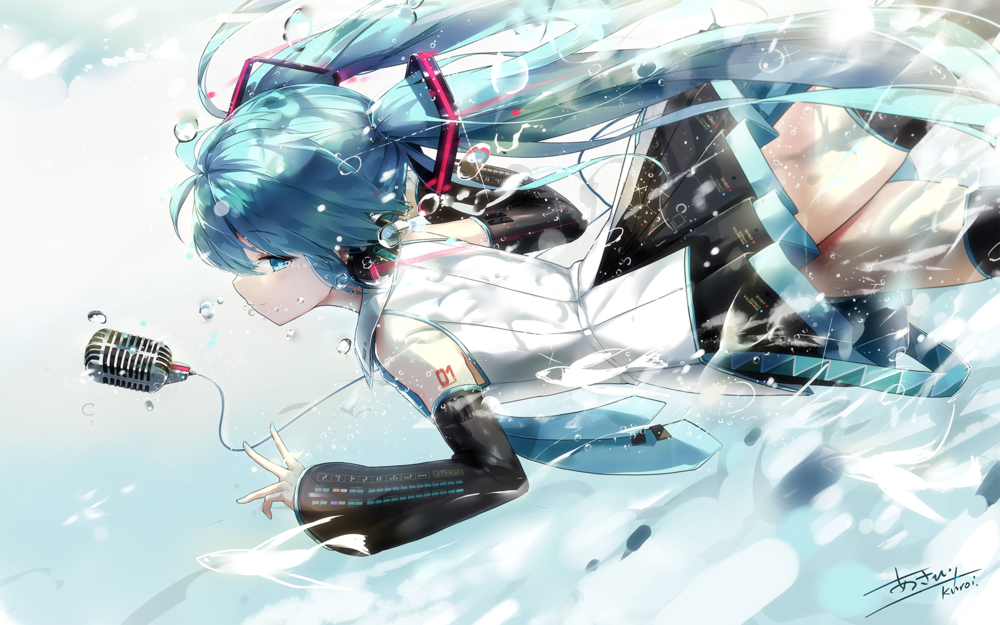 Обои для рабочего стола Vocaloid Hatsune Miku / Вокалоид Хатсунэ Мику