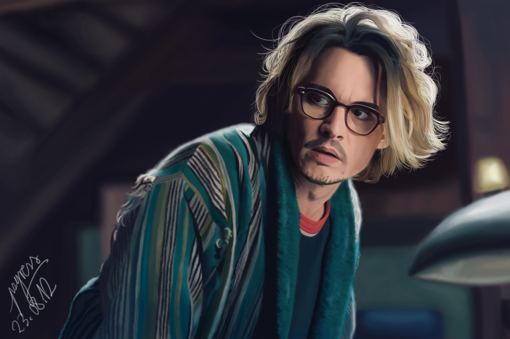 Обои на рабочий стол Американский актер Джонни Депп Johnny Depp by Psyress обои для рабочего