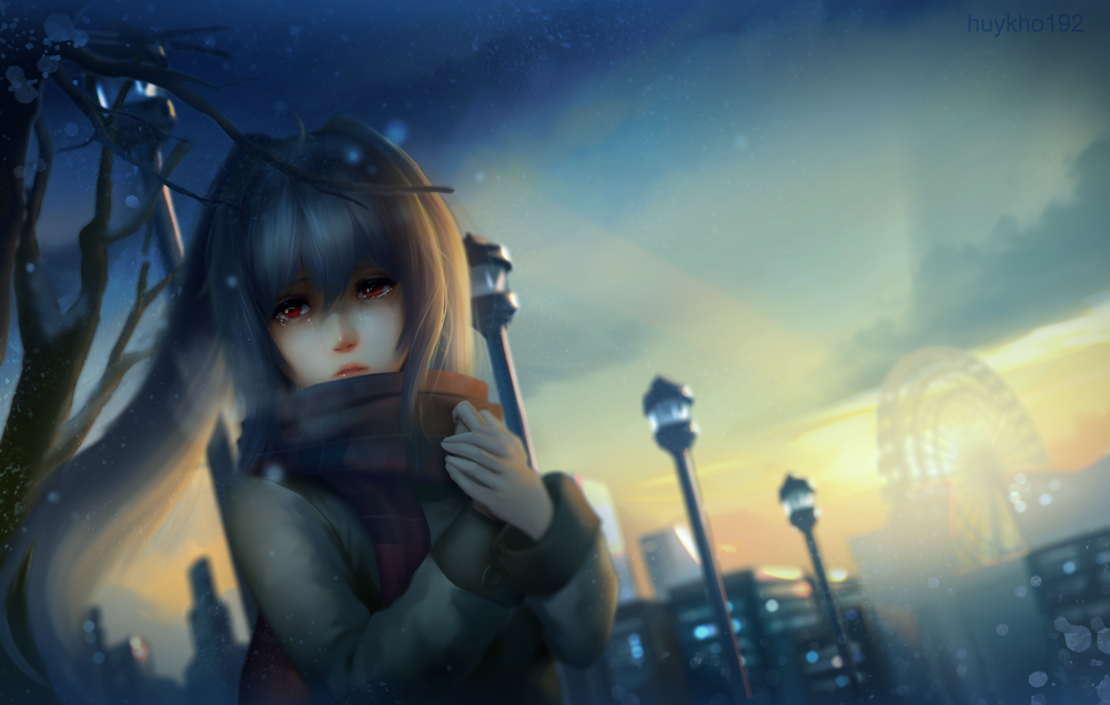 Обои для рабочего стола Плачущая Isla / Айла из аниме Plastic Memories / Пластиковые воспоминания, by huykho192