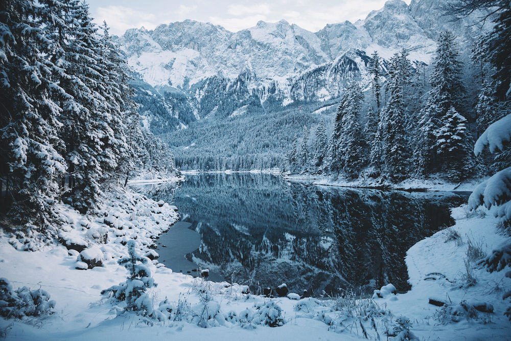 Обои для рабочего стола Зима в Bavaria / Баварии, фотограф Johannes Hulsch