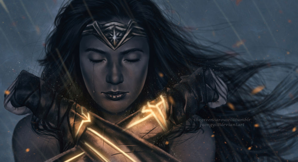Обои для рабочего стола Diana / Диана из фильма Wonder Woman / Чудо-Женщина, by jyongyi