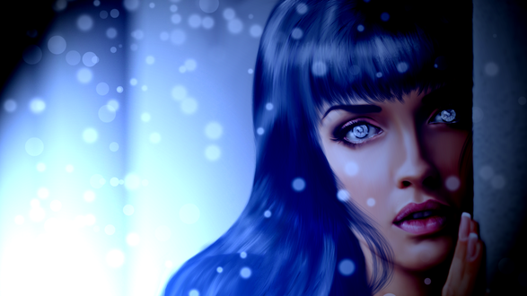 Обои на рабочий стол Hinata Hyuga / Хината Хьюга из аниме Наруто / Naruto, by Calumbrae