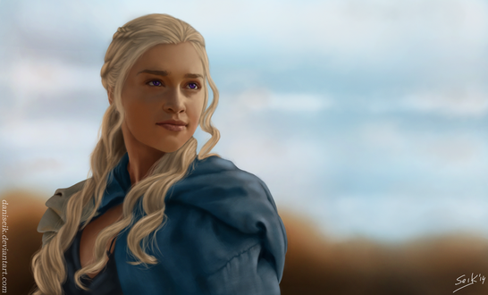Обои на рабочий стол Daenerys Targaryen / Дейнерис Таргариен из сериала Игра престолов / Game of Thrones